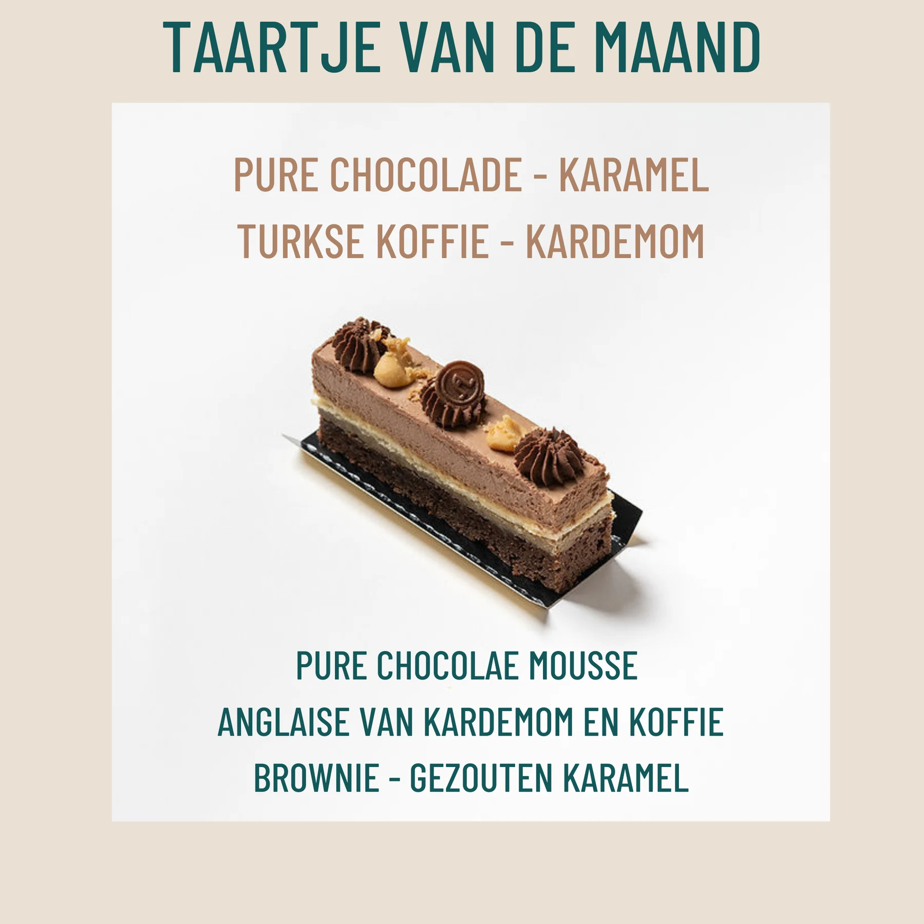 Taartje van de maand van Anna’s Smaakatelier