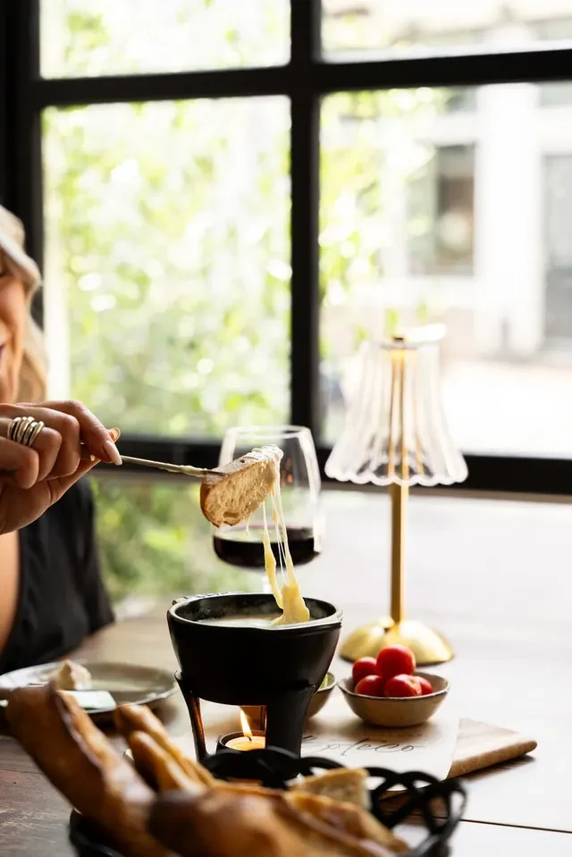 Kaasfondue bij Bar Boteco