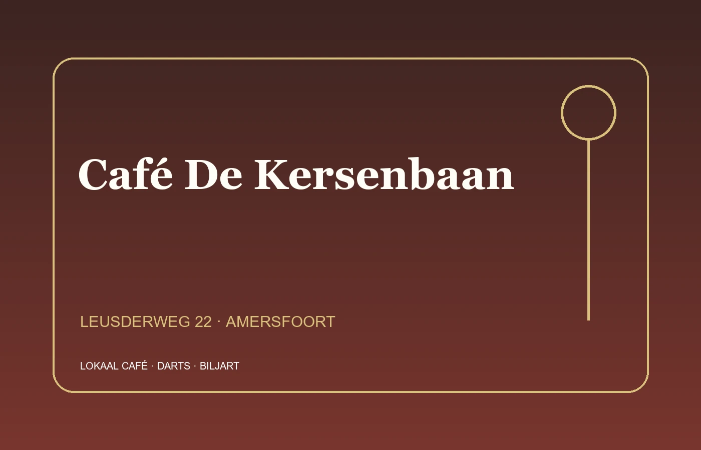 Locatieprofiel Café De Kersenbaan