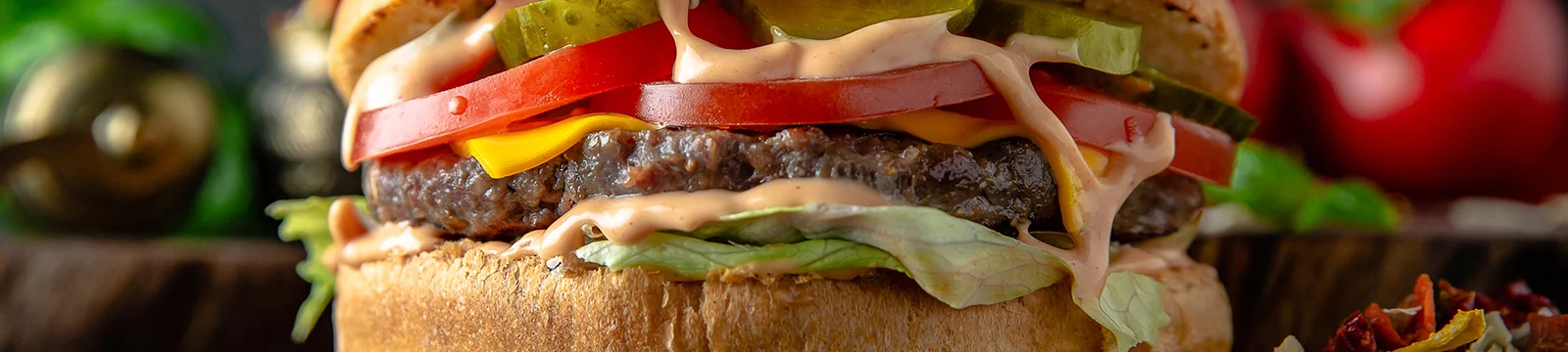 Hamburger uit het aanbod