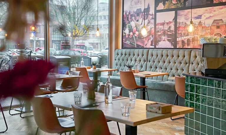 Interieur van Cribs Restaurant