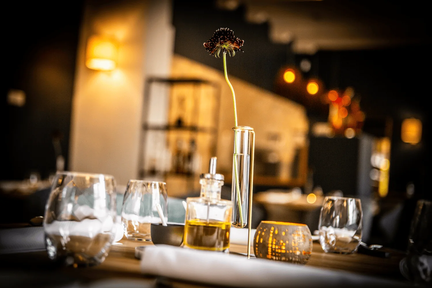 Interieur van restaurant De Aubergerie