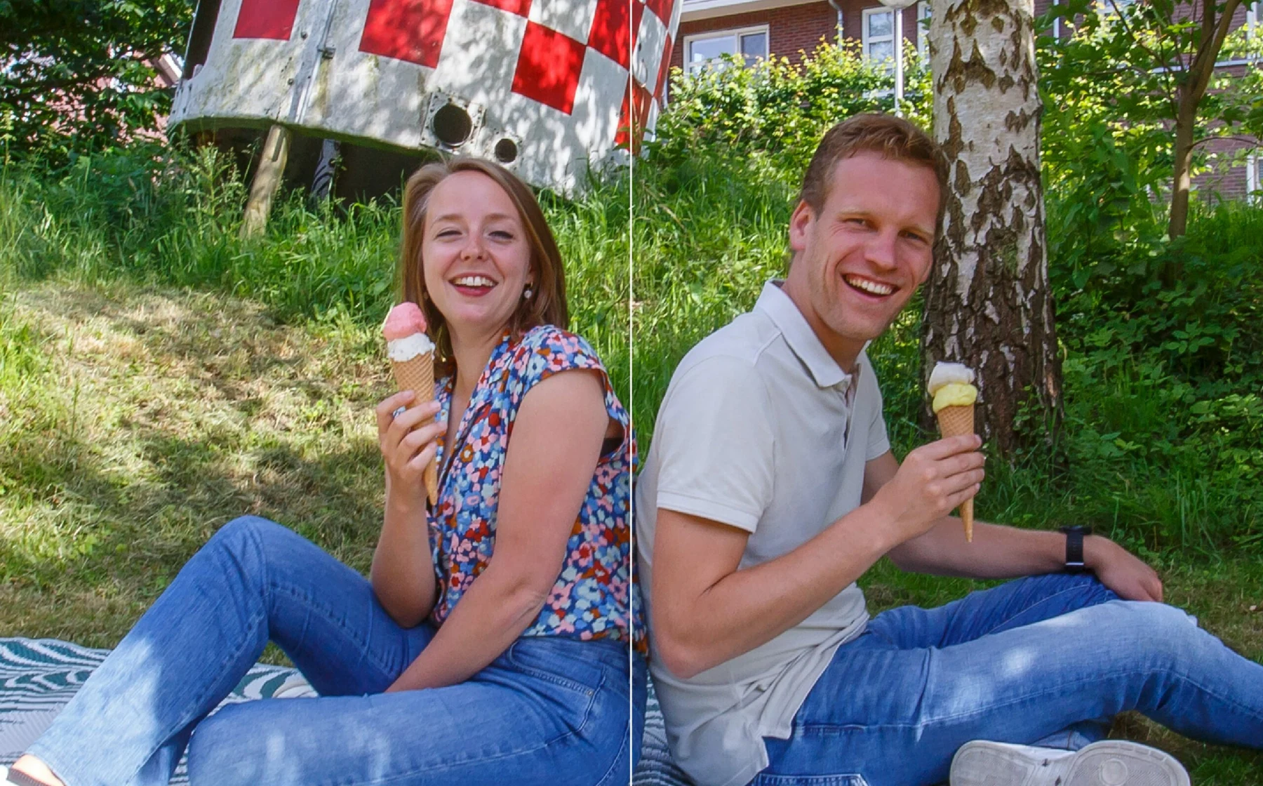 Samen genieten van ijs van De IJsmakerij