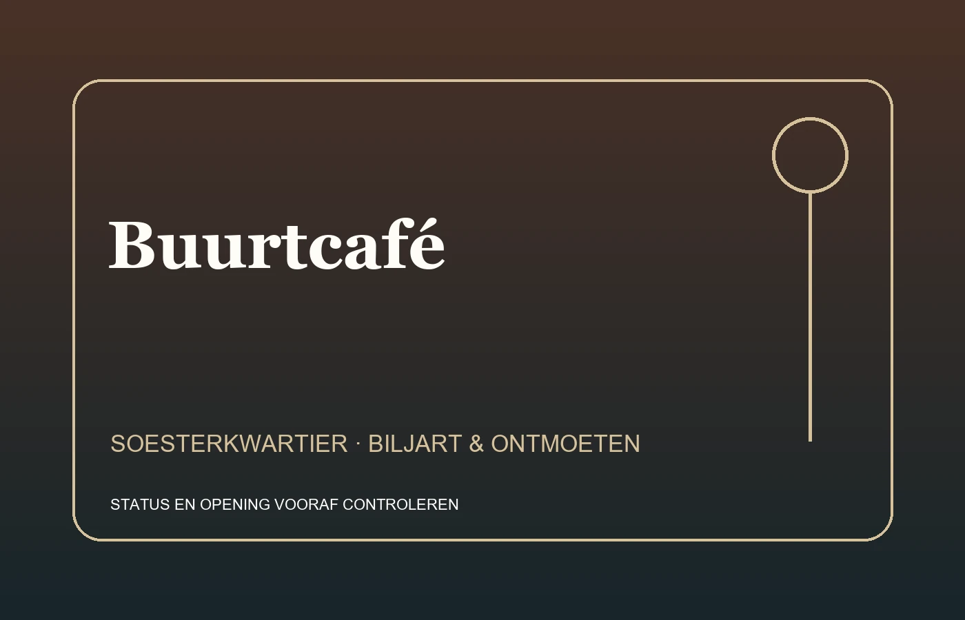 Feitelijke informatiekaart voor Café Dhamarco