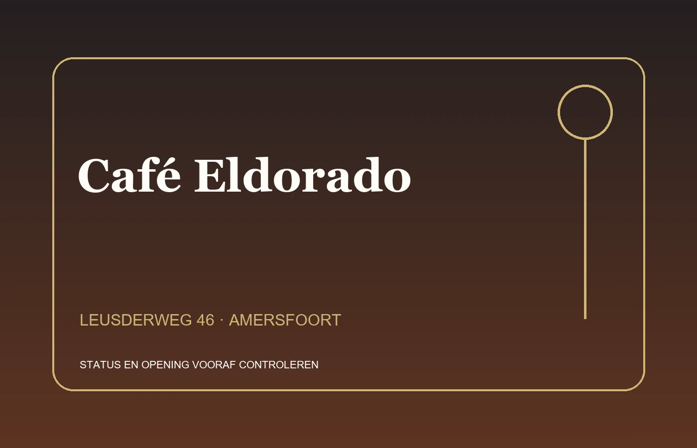 Locatieprofiel Café Eldorado