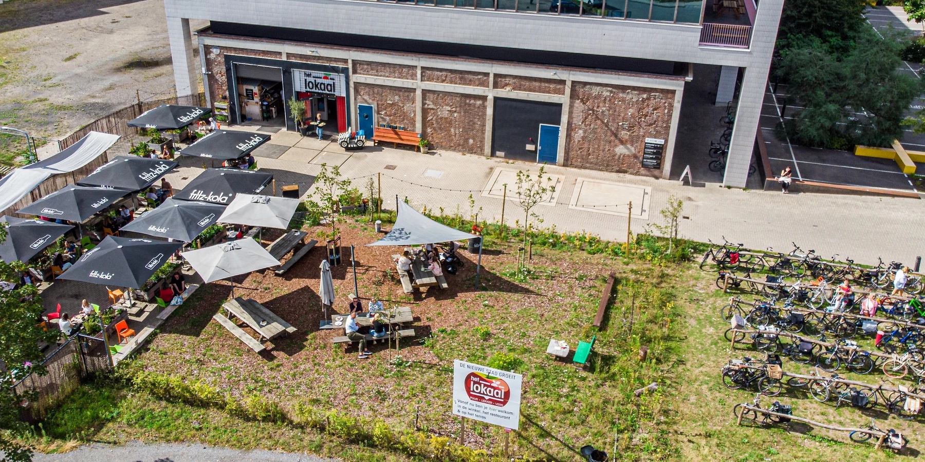 Terras in De Nieuwe Stad