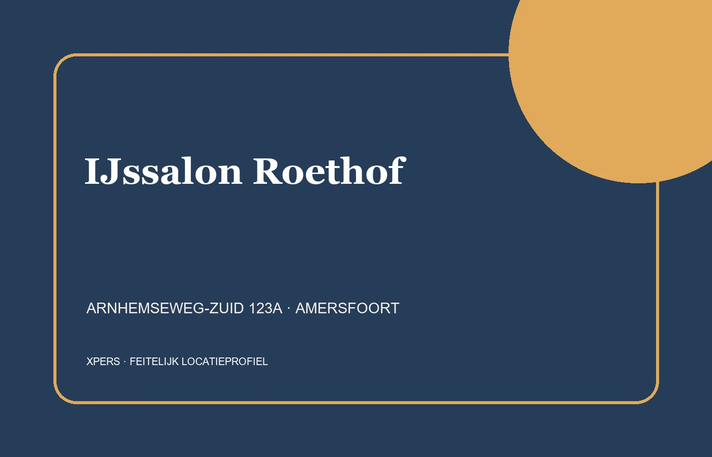 Feitelijk profiel van IJssalon Roethof