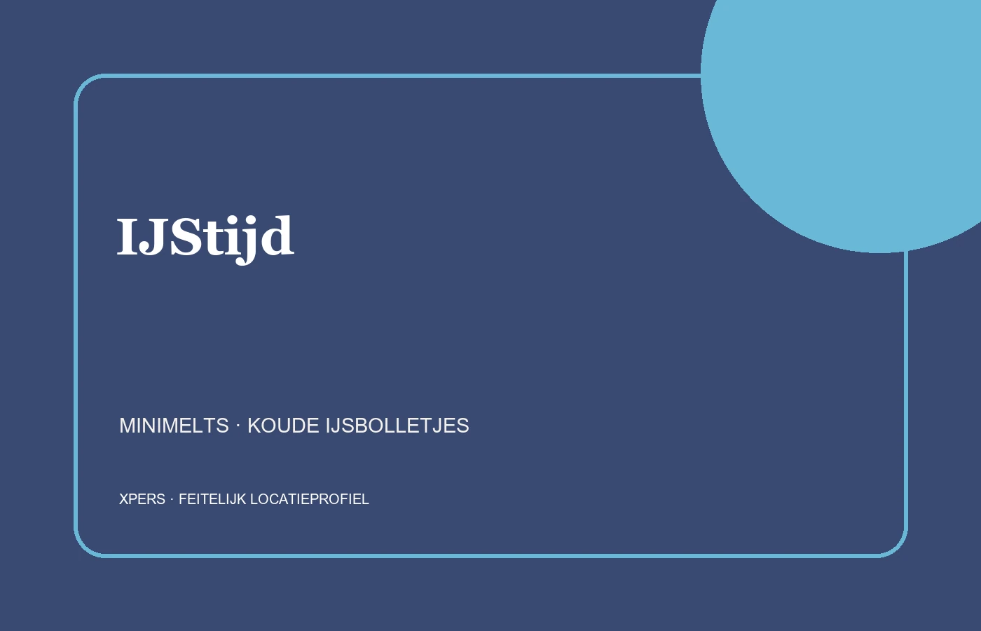 Feitelijk profiel van IJStijd