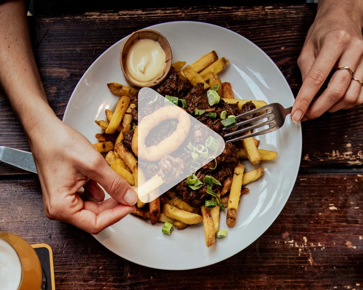 Friet met Guinness-stoof