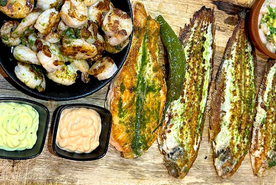 Visgerechten van La-Mer Vis & Grill