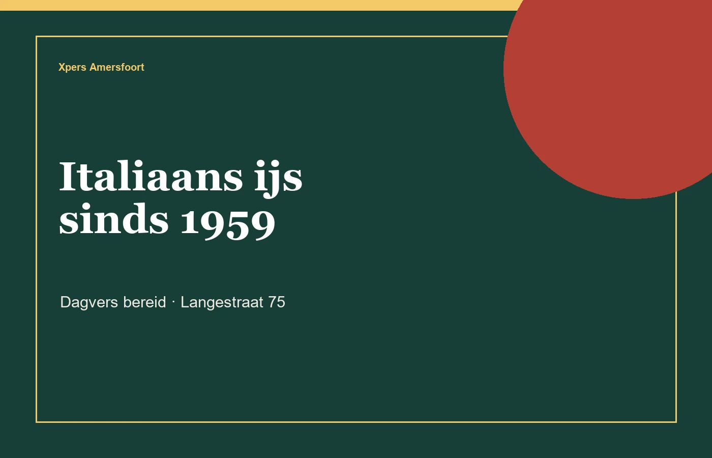 Praktische informatie IJssalon Mazzoli