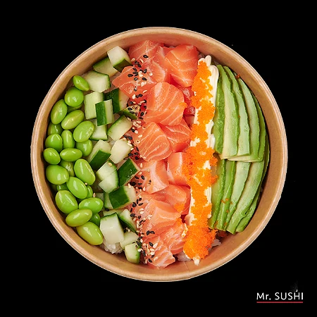 Poké bowl zalm