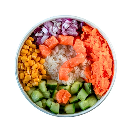 Zelf samengestelde pokébowl