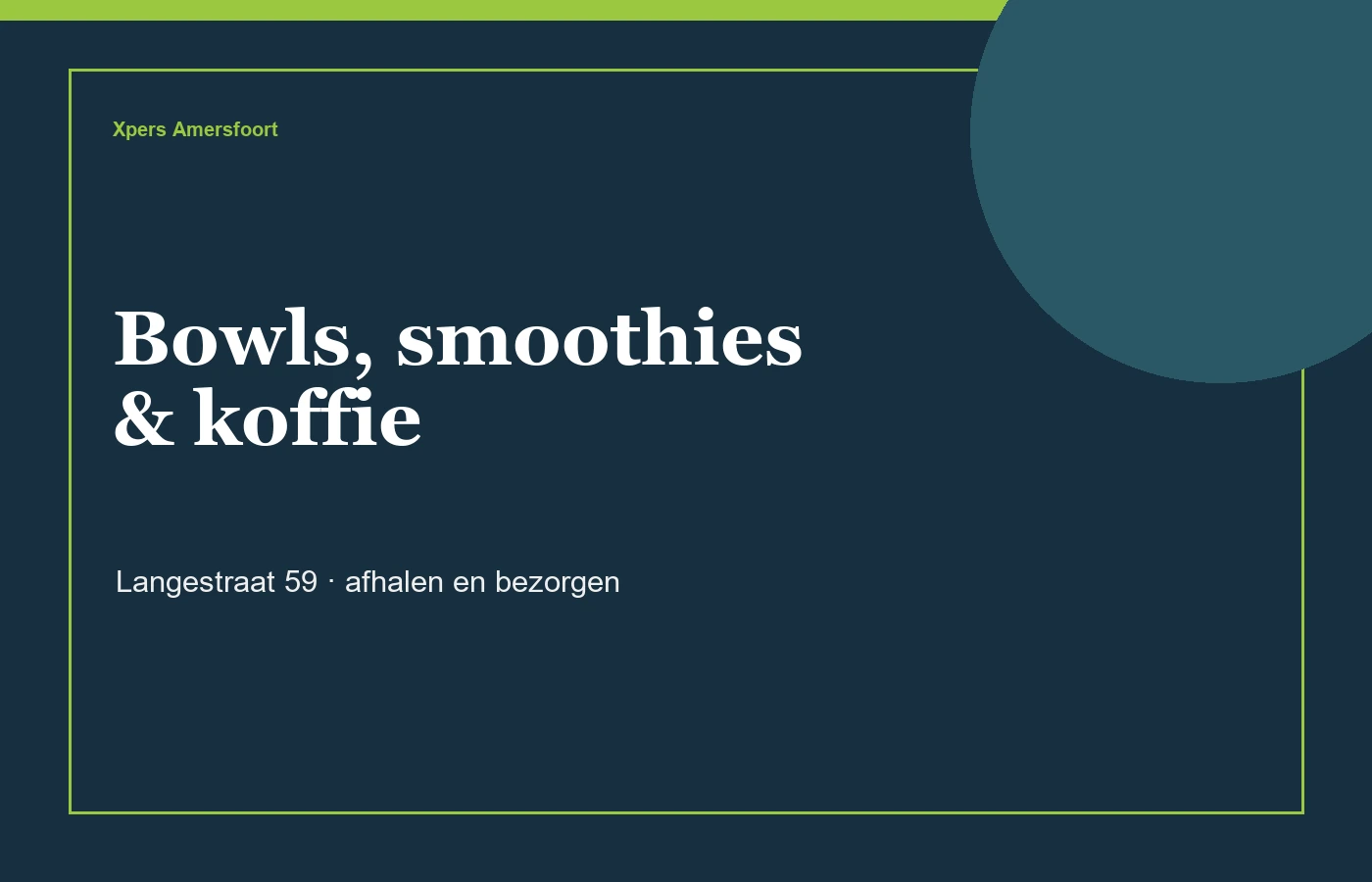 RE5 Café bowls smoothies en koffie