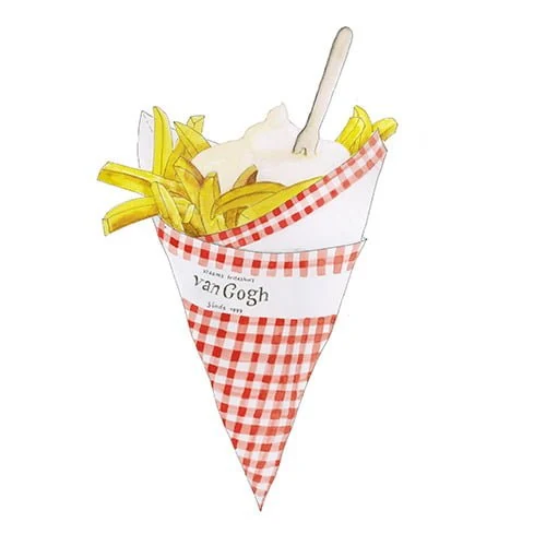 Frietzak van Frituur Van Gogh