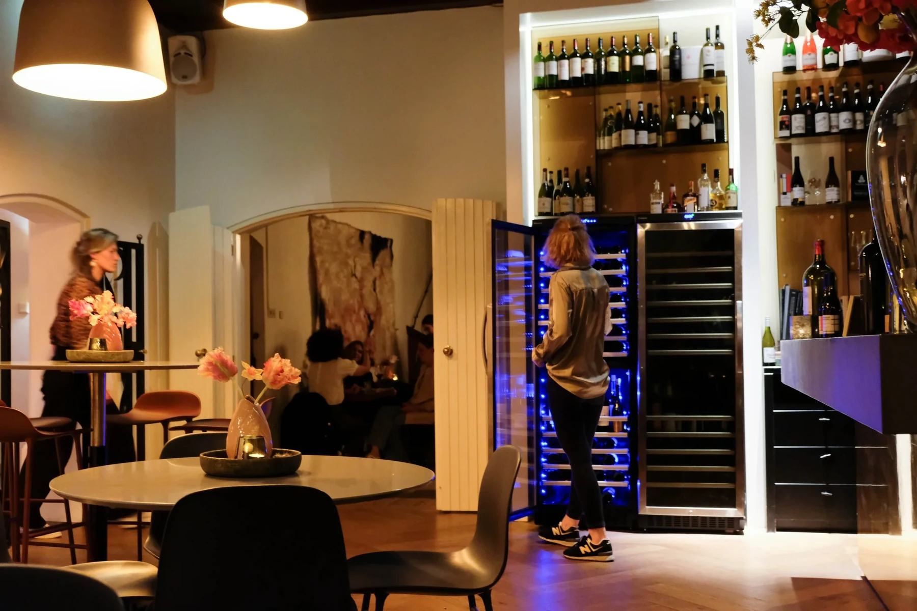 Sfeer in de wijnbar