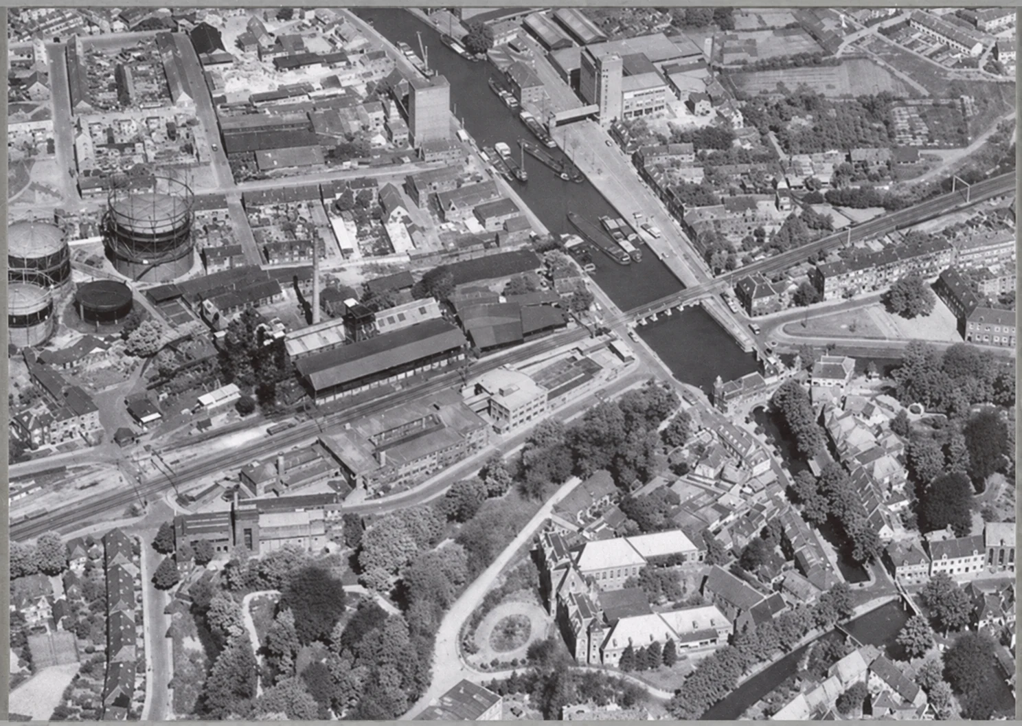 Historische foto van Luchtfoto's in Amersfoort