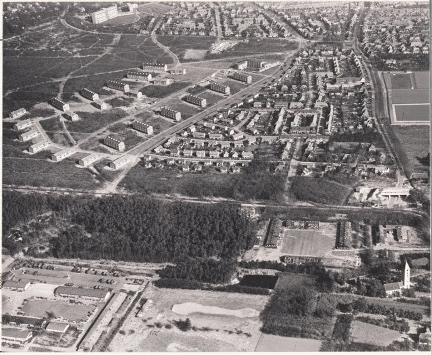 Historische foto van Luchtfoto's in Amersfoort