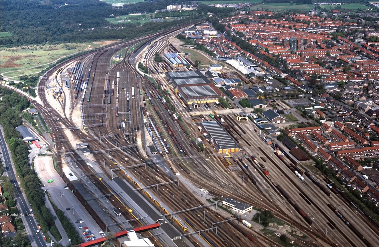 Historische foto van Luchtfoto's in Amersfoort