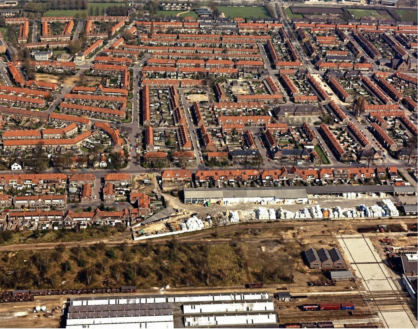 Historische foto van Luchtfoto's in Amersfoort