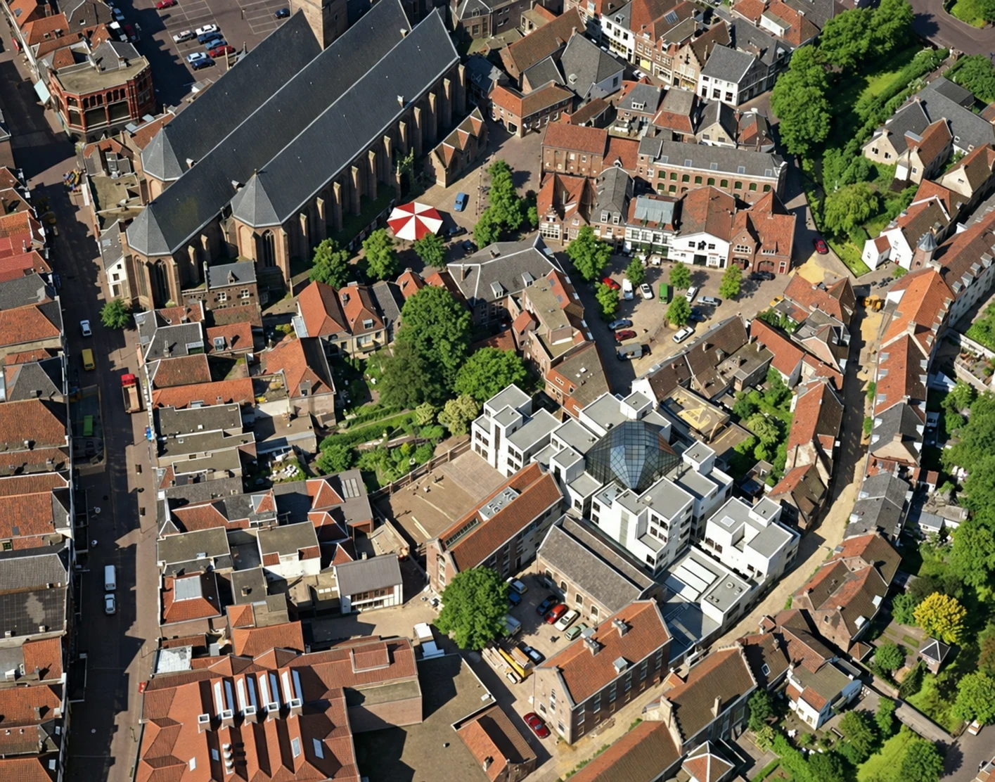 Historische foto van Luchtfoto's in Amersfoort