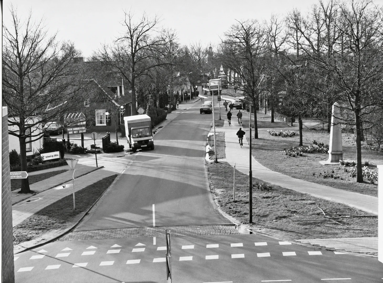 Historische foto van Hamseweg in Hoogland
