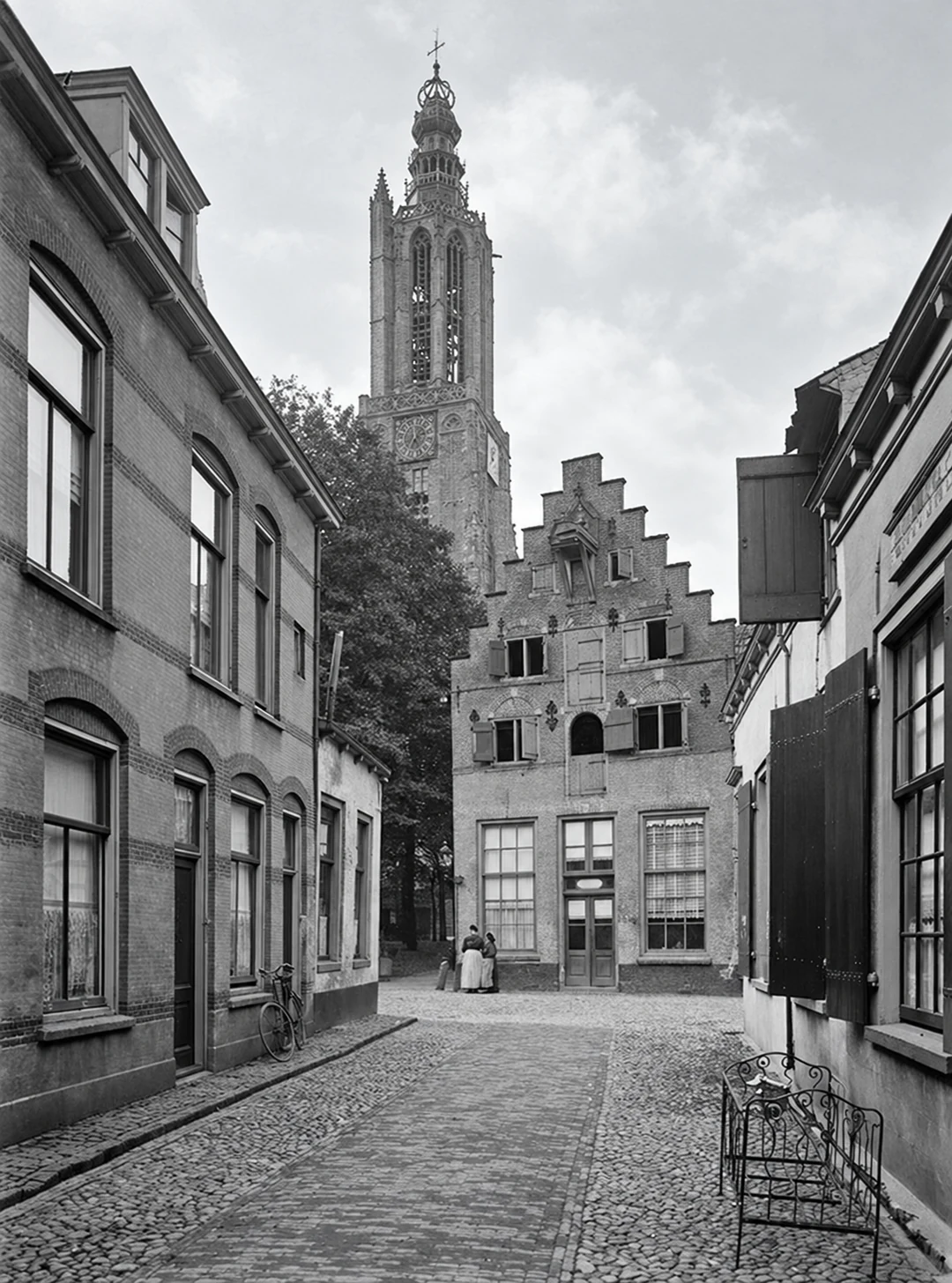 Historische foto van Lieve Vrouwestraat in Amersfoort