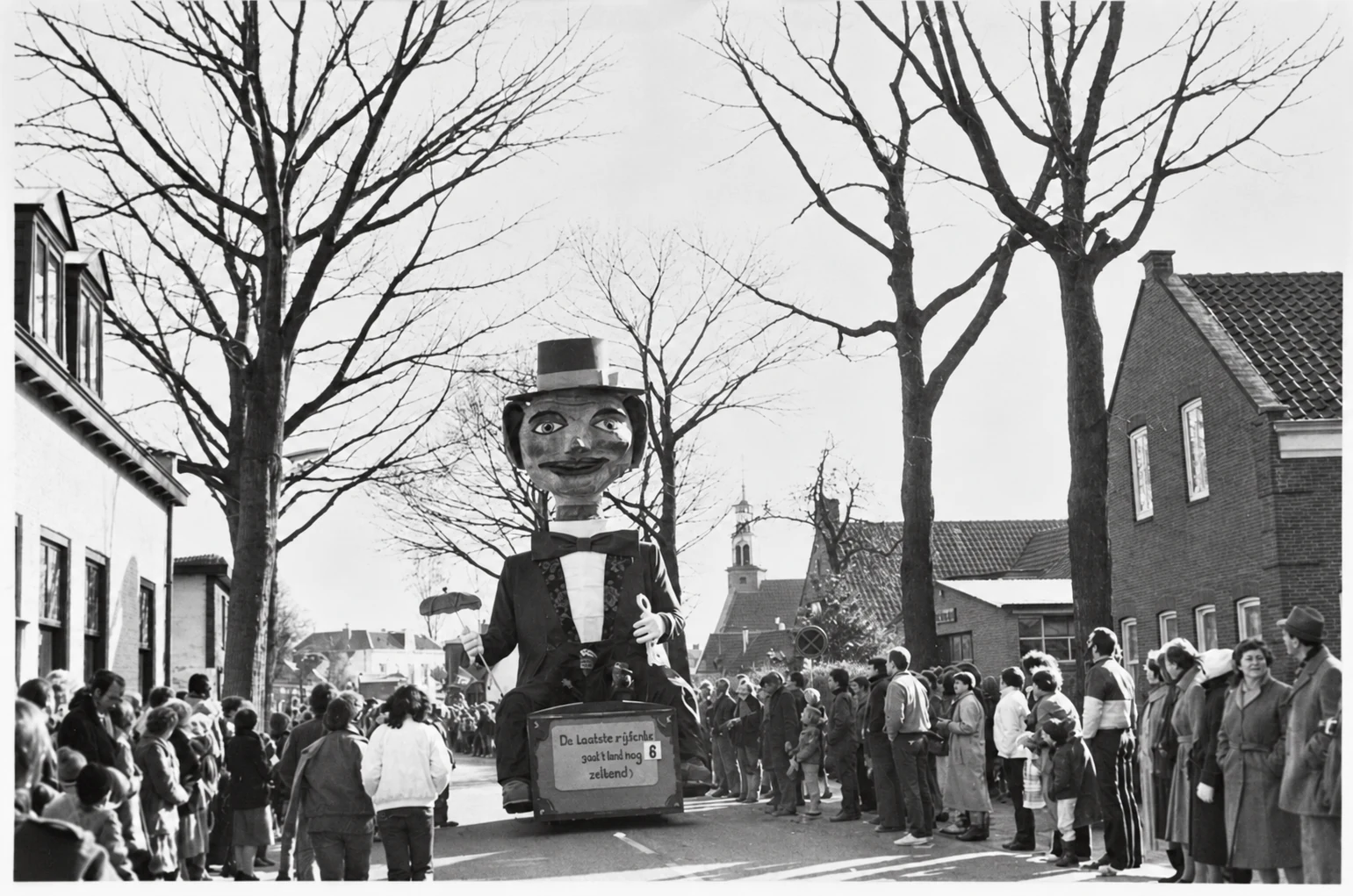 Historische foto van Hamseweg in Hoogland