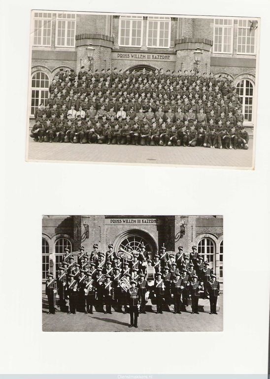 Historische foto van Prins Willem lll Kazerne in Amersfoort