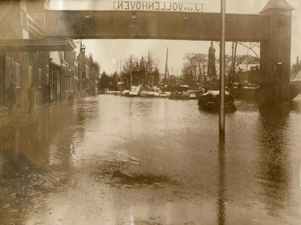 Historische foto van Watersnood in Amersfoort