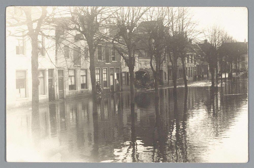 Historische foto van Watersnood in Amersfoort