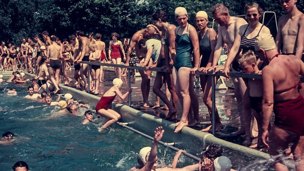 Historische foto van Zwembad in Amersfoort