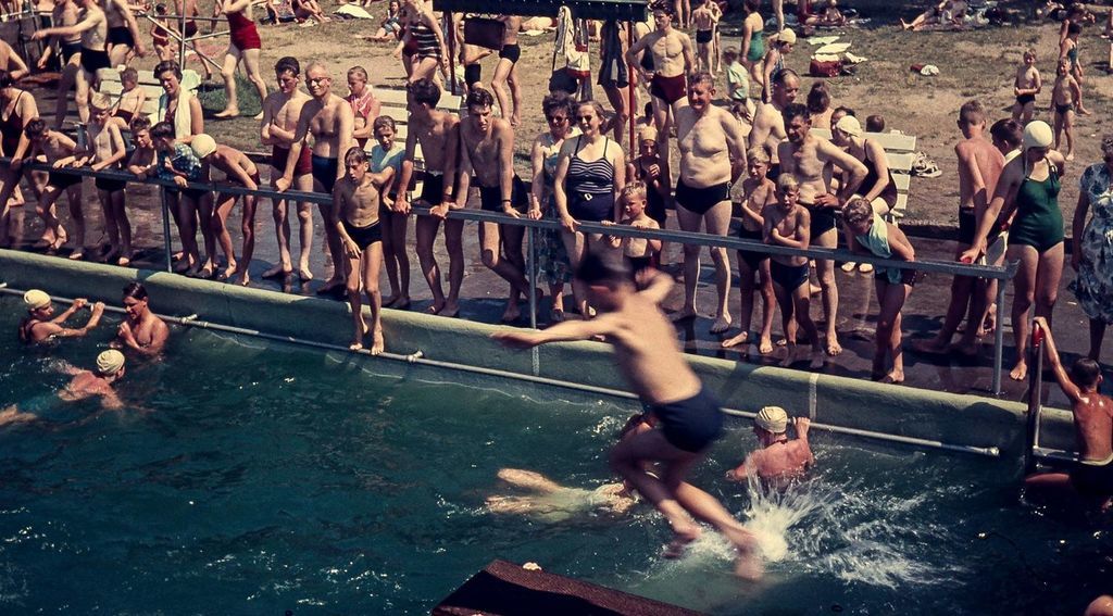 Historische foto van Zwembad in Amersfoort