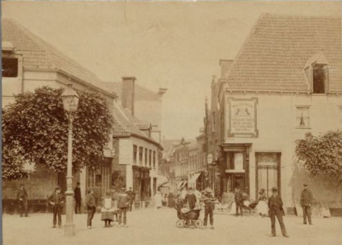 Historische foto van Langestraat in Amersfoort