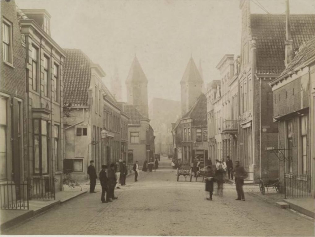 Historische foto van Langestraat in Amersfoort