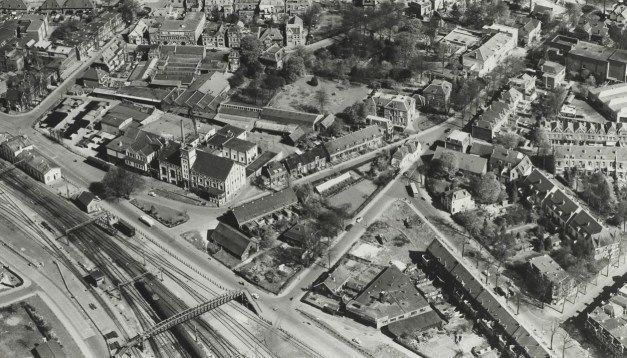 Historische foto van Luchtfoto's in Amersfoort