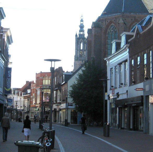 Historische foto van Langestraat in Amersfoort