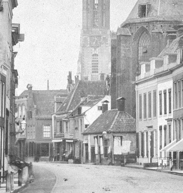 Historische foto van Langestraat in Amersfoort