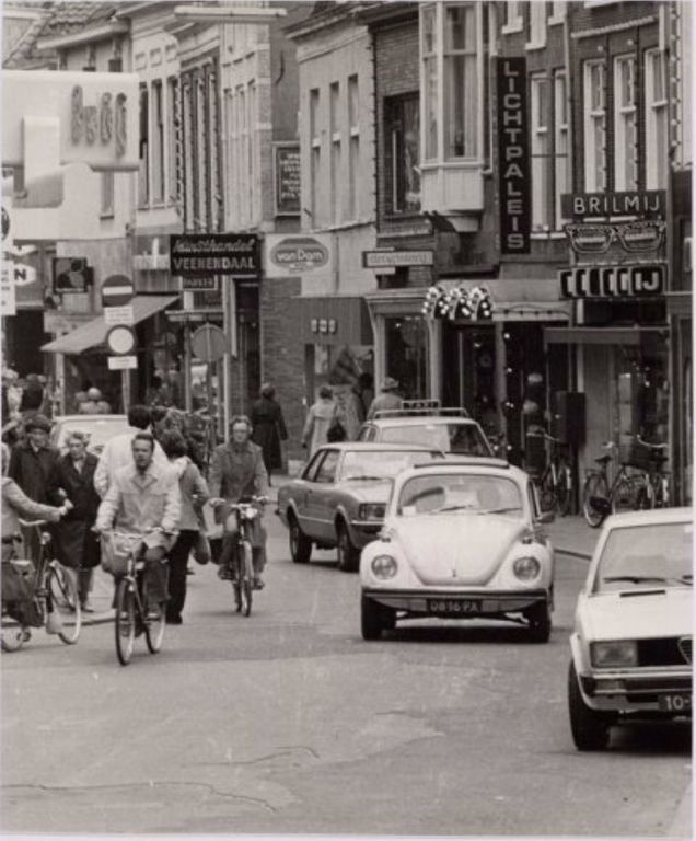 Historische foto van Langestraat in Amersfoort