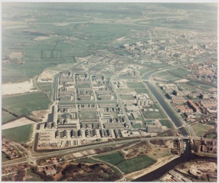Historische foto van Luchtfoto's in Amersfoort