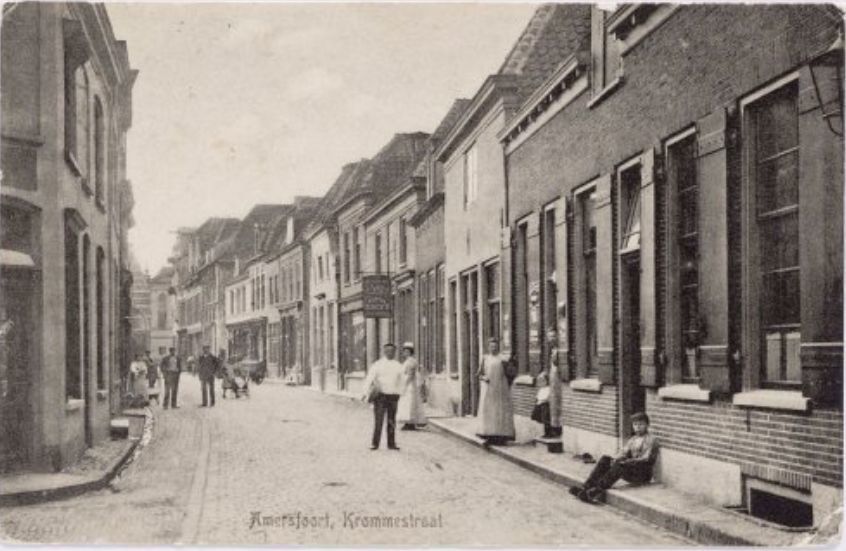 Historische foto van Krommestraat in Amersfoort