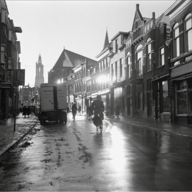 Historische foto van Langestraat in Amersfoort