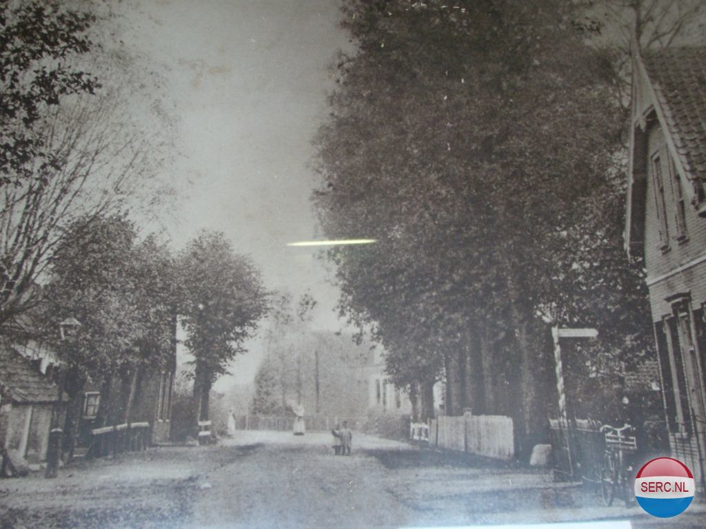 Historische foto van Hamseweg in Hoogland