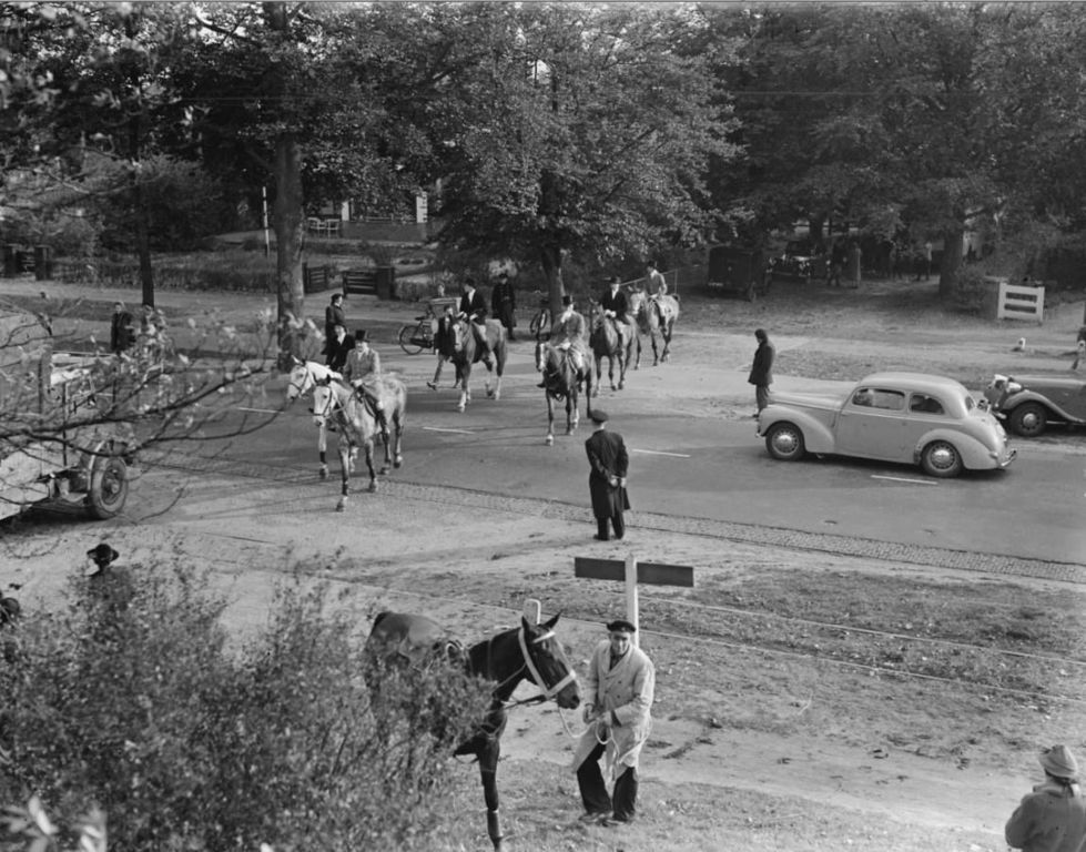 Historische foto van Koninklijk bezoek in Amersfoort