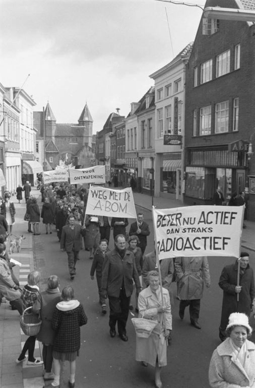 Historische foto van Langestraat in Amersfoort