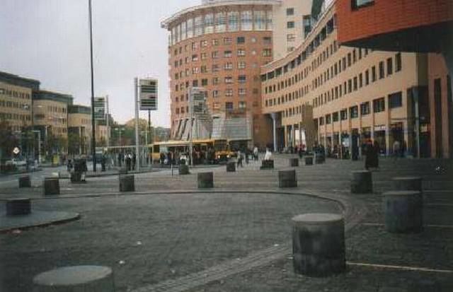 Historische foto van Stationsplein in Amersfoort