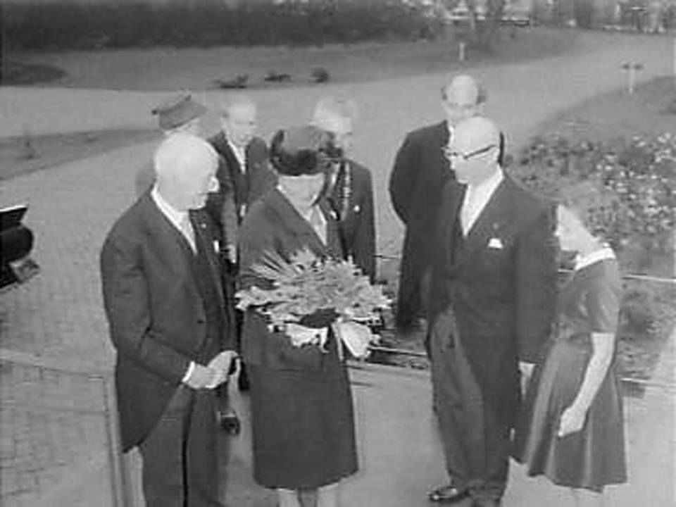 Historische foto van Koninklijk bezoek in Amersfoort