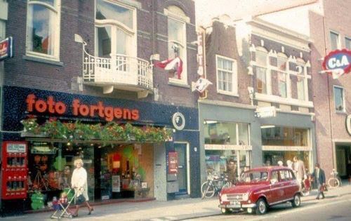 Historische foto van Langestraat in Amersfoort