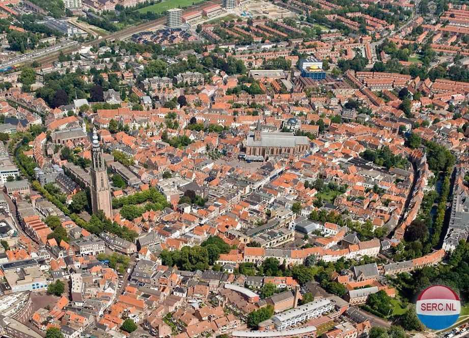 Historische foto van Luchtfoto's in Amersfoort
