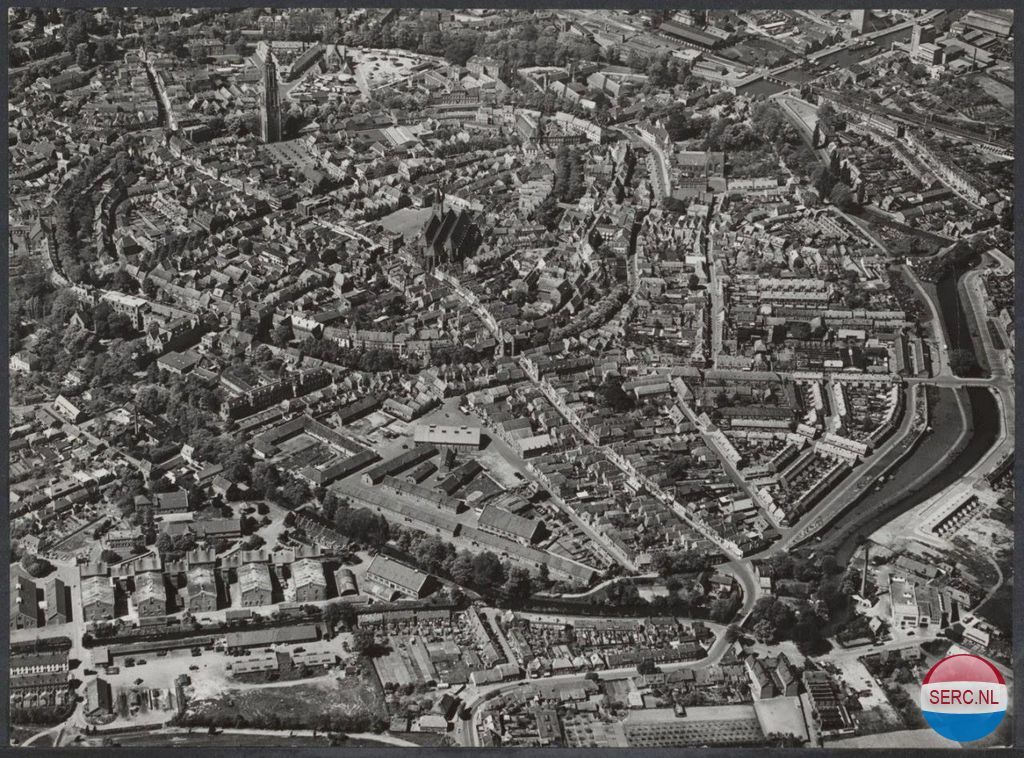 Historische foto van Luchtfoto's in Amersfoort